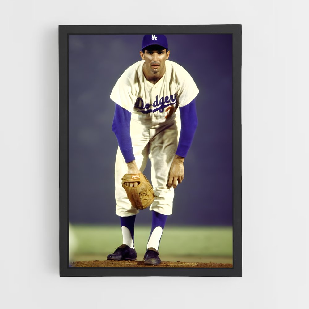 Poster Sandy koufax – affiche Baseball (vue 2)